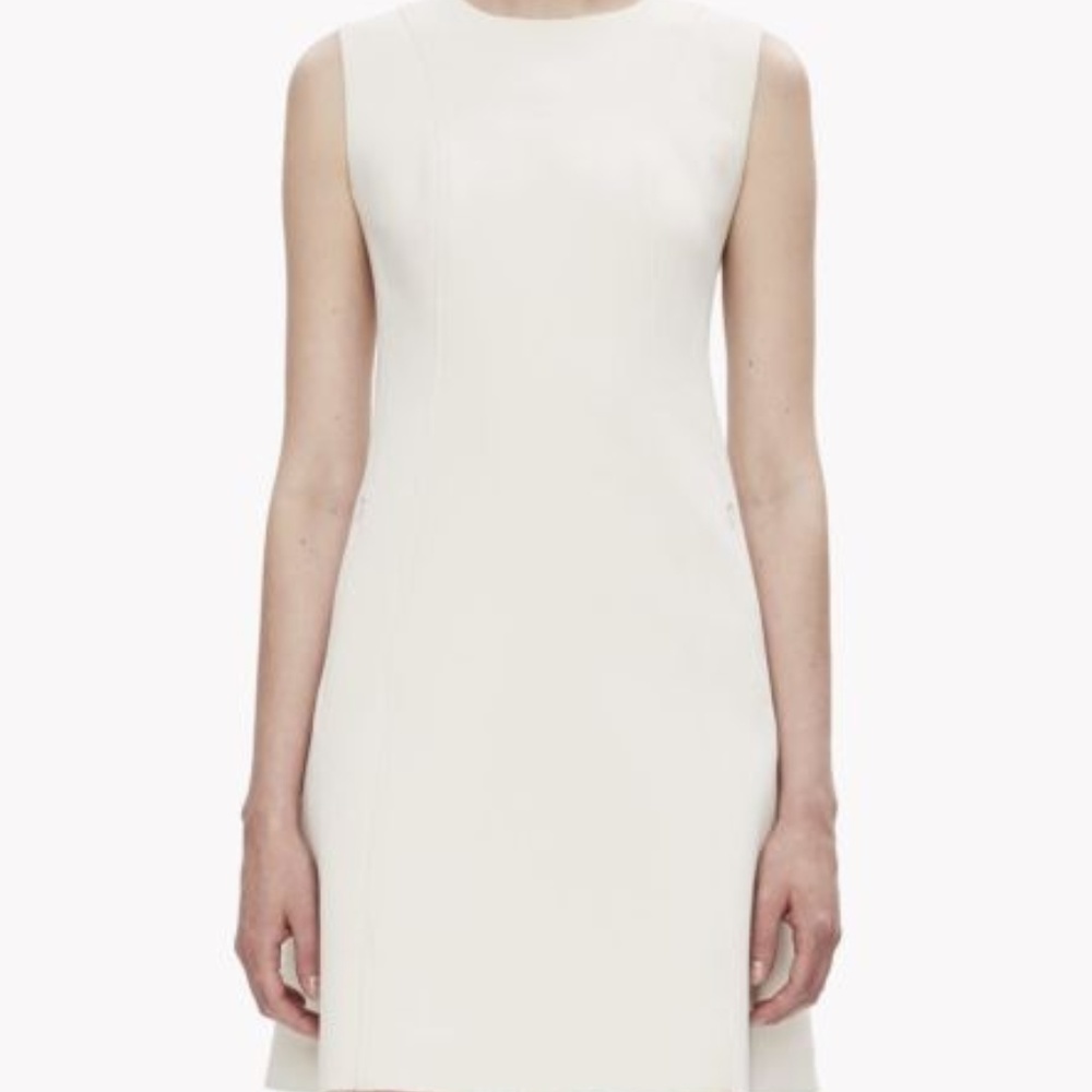 Theory NEW White Women's Size 4 Crewneck Dress